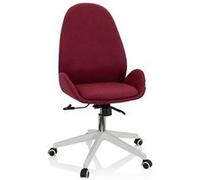 Siège de bureau / Siège pivotante AVEA I tissu bordeaux hjh OFFICE Bordeaux G