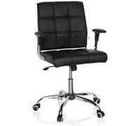 Siège de bureau / siège tournant ERNESTO similicuir noir hjh OFFICE Multicolore G