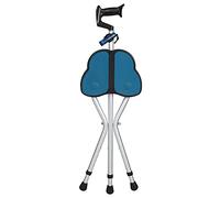 Siège de Canne à Hauteur réglable léger Pliant pour Les Personnes âgées, Tabouret de Canne en Alliage en Aluminium siège de Chaise de béquille à Trois Pattes sièges avec lumière LED décorer Aqiong