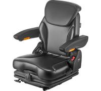 VEVOR Siège de Chariot Élévateur Universel, 54x60x67 cm, Siège de Tracteur de Suspension avec Dossier Réglable, Accoudoir, Appui-tête, Ceinture de Sécurité, Micro-interrupteur, pour Chargeur, Tondeuse