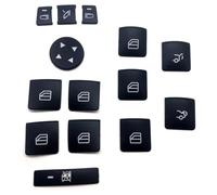 Siège De Commutateur Verrouillage Porte Automatique, Autocollant Garniture Bouton Réglage Mémoire Pour Classe ACE W204 W212 W166 ML GL GLS K Pour GLE Interrupteur FenêTre(Window adjust black)