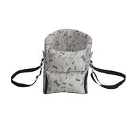Siège de console pour chien - Intérieur avec rembourrage ventilé, berceau compact pour animal, doublure lavable, chaise longue douce pour compagnon, structure de maintien pour animal de compagnie mont
