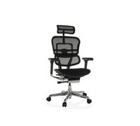 HJH Office Chaise de bureau ERGOHUMAN GEN 2 Ergonomique 24h/24 soutien lombaire dossier résille Noir