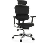 Fauteuil de bureau HJH Office Siège de direction de luxe ERGOHUMAN I Noir