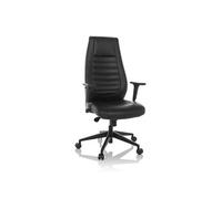 hjh OFFICE Fauteuil de Direction VITORO B en Similicuir Chaise de Bureau avec Dossier Ergonomique, accoudoirs réglables en Hauteur, Charge maximale 150kg, Noir