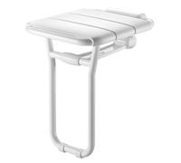 Delabie Siège de douche 510400 Aluminium rabattable avec pied blanc