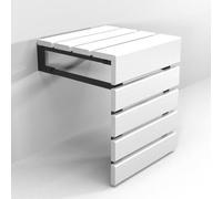 Siège de douche mural pliable en bois de teck fait à la main, tabouret de salle de bain pour personnes âgées, handicapées, femmes enceintes, handicapées, banc d'extérieur pliable résistant à l'eau