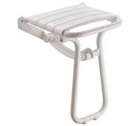 Siège de douche mural rabattable Pellet, blanc