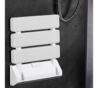 Siège de Douche Mural Repliable/Rabattable Salle de Bain,Planche pour Baignoire orthopédique Siège de Bain antidérapant Poids,Tabouret de Douche Ergonomique Pieds(33 * 32 * 5 cm (Blanc))