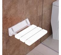 Siège de Douche Mural Repliable/Rabattable Salle de Bain,Planche pour Baignoire orthopédique Siège de Bain antidérapant Poids,Tabouret de Douche Ergonomique Pieds(33 * 32 * 5 cm (Blanc))