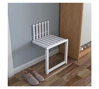 Siège de douche mural, siège de bain pliant, chaise murale pliante, banc d'entrée mural invisible, banc à chaussures en bois pliable, capacité portante 150 kg, siège de douche, for couloir, salle de b