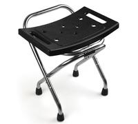 Siège de douche pliable, chaise de douche éligible en acier inoxydable pour douche intérieure, tabouret de douche portable de voyage de 181,4 kg, chaise de bain antidérapante pour personnes âgées