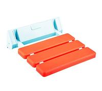Siège de Douche Rabattable Fixé au Mur Strapontin Banc Tabouret de Douche Repliable (Orange)