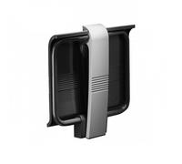 Siège de douche relevable blanc avec pied époxy gris - Arsis PELLET ASC