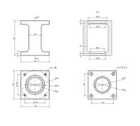 Siège de fixation de servomoteur 57, siège de moteur pas à pas 86, support de vis à billes, siège de roulement, siège de montage intégré(DS40)