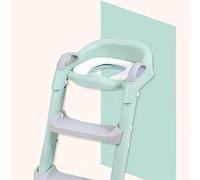 Siège de formation de toilette pour bébé pour enfant en bas âge pliable avec échelle réglable Sièges de formation de pot pour urinoir portable pour enfants-Vert