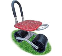 Siège de jardinage sur roulettes, chariot de jardin roulant réglable avec rotation à 360°, parfait pour la plantation et le travail de cour
