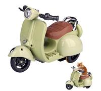 Siège de moto électrique pour hamsters - pour animaux de compagnie rotatif Véhicule Construction en ABS Éclairage coloré Reproduction du son Mouvement interactif Gadgets de divertissement