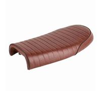 Siège de Moto PU Leather Vintage Cafe Racer Refit Coussin de Selle Plate pour CG125 GN CG CB400SS Brun Noir 53 Cm 1kg (C)