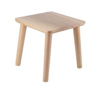 Siège de Pin en Pin Naturel avec Une Texture Claire et des Coins arrondis: Plusieurs Tabourets de Fonctions pour la Maison et la Maternelle (Couleur en Bois de Tabouret carré assemblé)