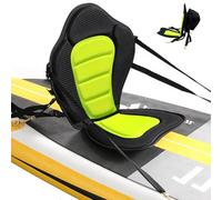 Siège de planche à pagaie - Coussin universel 76 x 51 cm, base en tissu + coussin souple EVA, dossier ergonomique avec support | Équipement de kayak portable pour la dérive en canoë et les loisirs de