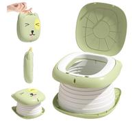 Siège de pot portable pour voyager pour les tout-petits, joli petit pot de tout-petit portable pliable avec poignée, siège de toilette portable pour les enfants, couple portable pour les voyages, cam