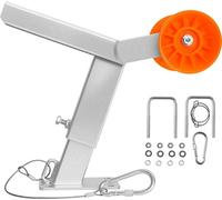 Siège de remorque de bateau VEVOR avec roulette, réglable en hauteur de 365 à 548 mm, support de vent avec boulon en U pour attelage de remorque de 50,8 à 76,2 mm L x 76,2 à 101,6 mm H, convient pour