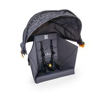 Burley Siège bébé Hopper – Kit siège infantile et pare-soleil – Gris Garçon