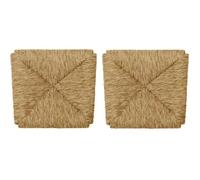 Siège de remplacement en paille pour chaise Arte Povera - MEDIA WAVE STORE - Lot de 2 - Marron