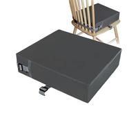 Siège de salle à manger pour - 32 x 32 x 8 cm - Siège de voyage réglable - Coussin de siège portable amovible et durable en cuir synthétique - Idéal pour chaise de cuisine, siège d'étudiant