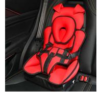 Siège de sécurité de voiture d'enfants de dessin animé portatif pour le bébé de 6 mois à 12 ans cochon rouge
