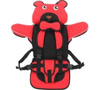 Siège de sécurité pour enfants Harnais réglable Lavable en machine Harnais à 5 points -Booster -Auto rouge