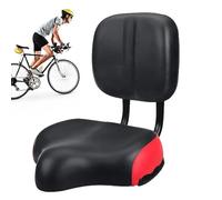 Siège de selle de vélo avec dossier - Selle de vélo avec dossier - Selle de vélo confortable surdimensionnée avec dossier - Large selle rembourrée - Dossier souple