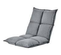 Siège de Sol avec Dossier Réglable Gris Clair 110 x 55 x 11 cm [en.casa] Gris Clair G