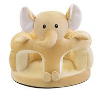 Siège de sol pour bébé siège de sol doux Sit Me up pour bébé peluche apprendre à s'asseoir avec support stable éléphant mignon 17 7x17 7 pouces Me up pour chaise Lea