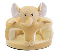 Siège de sol pour bébé, siège de sol doux Sit Me Up pour bébé, peluche pour apprendre à s'asseoir avec support stable, éléphant mignon, 17, 7 x 17, 7 pouces