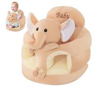 Siège de soutien pour bébé, siège de sol pour bébé, éléphant mignon 17, 7 pouces Apprenez à s'asseoir avec une plaque support épaissie, douce & élastique pour tout-petit