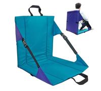 Siège de stade allongé - Chaise de spectacle portable et pliable avec support rembourré, dossier ergonomique, cadre pliable, pratique pour les tribunes, les arènes et les lieux d'événement en plein