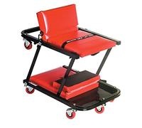 Siège de tabouret mécanique rembourré roulant, siège de voiture pliable 2 en 1, fauteuil roulant pour garage magasin, planche à roulettes Réparation de type Z