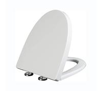 Siège de toilette à charnières réglables, Remplacement allongé à dégagement rapide, facile nettoyer, ne claque pas, blanc, A(D)