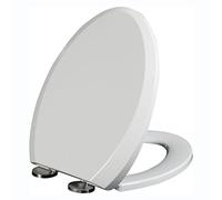 Siège de toilette à charnières réglables, Remplacement allongé à dégagement rapide, facile nettoyer, ne claque pas, blanc, A(B)