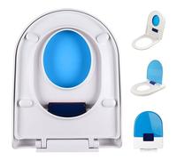 Siège de Toilette à Fermeture Douce, siège de Toilette Familial, siège de Toilette d'apprentissage de la propreté pour Tout-Petit avec dégagement Rapide pour Un Nettoyage Facile
