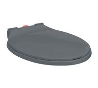 Siège de Toilette à Fermeture en Douceur Bleu Ovale Abattant WC Lunette vidaXL