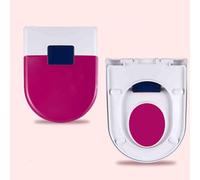 Siège de toilette, abattant WC D Shape D-Shape Family avec siège enfant intégré, apprentissage de la propreté, 45x36cm, Orange(Purple)