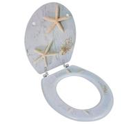 Siège de toilette avec Couvercle MDF Étoile de mer