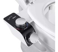 Siège de toilette bidet à double buse, pulvérisateur réglable, autonettoyant, lavage non électrique, for le lavage arrière ou féminin, désinfection(G7/8)
