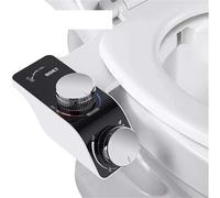 Siège de toilette bidet non électrique, autonettoyant, double buse, lavage chaud/froid, mélangeur, accessoires de salle de bain for femmes, pulvérisateur(Hot and Cold,G7/8)