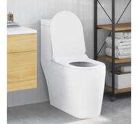 Siège de Toilette Blanc 48.5 x 36 x 5 cm Polypropylène,Quincaillerie,Plomberie,Pièces & matériel de plomberie,Accessoires pour bidets & Toilettes,Sièges de Toilettes & de bidets-42015817