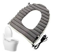 Siège de toilette chauffant - housse chauffante USB, coussin en peluche lapin, coussin chauffant rapide | protecteur de siège souple lavable pour le confort hivernal de la salle de bain à la maison et