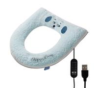 Siège De Toilette Chauffant - Lavable Alimenté Par USB Chauffant Doux,Couverture Chaude De Siège De Toilette Douce,Maison Hôtel Appartement Camping-Car Restaurant Saison Hiver Climat Froid